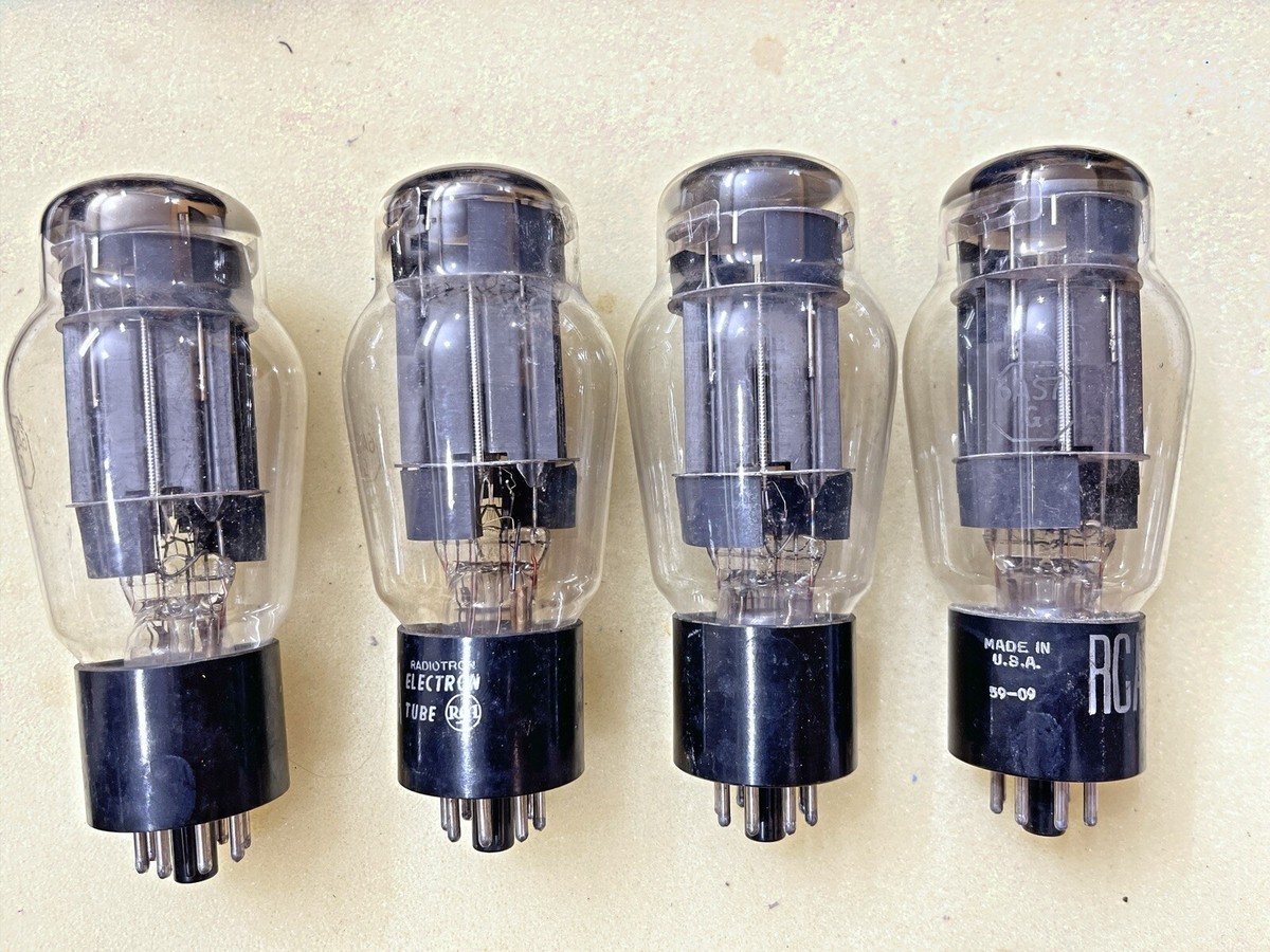 RCA 6AS7 6AS7G CV2523 6080 CV2984 O Getter Black Plate Matched