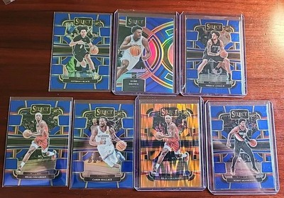 2023-24 Select Scoot Henderson Derek Lively RC Lot, Orange Flash, Blue Prizm