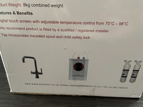 REGINOX Tribezi 3 in 1 Boiling Water Tap Unused in original packaging RRP £800 - Picture 3 of 11