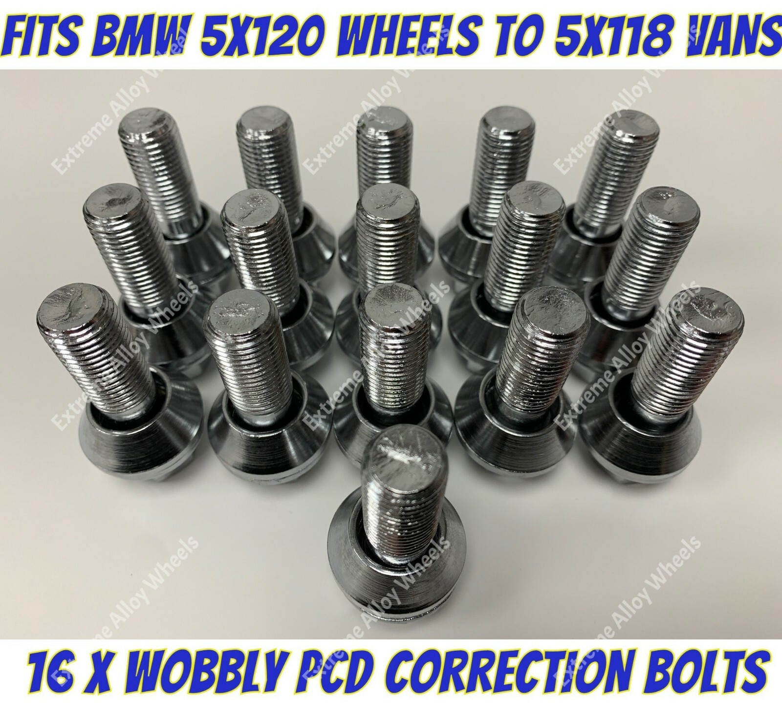Alloy Wheel Wobbly Bolts x 16 Fit Bmw Wheels To Vauxhall Opel Vivaro