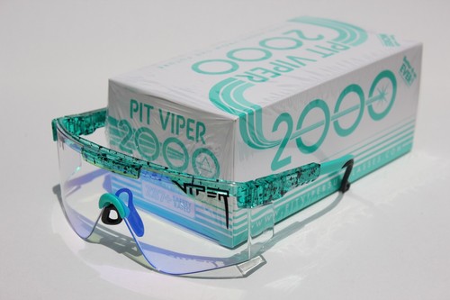 Gafas de sol/gafas de seguridad PIT VIPER The Baja Blaster años 2000 ANSI Z87+ NUEVAS - Imagen 12 de 12
