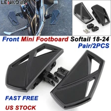 Black Front Rider Floorboard Footboard For Harley Softail Street Bob Low Rider/S