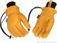 KINCO HydroFlector 9084KWP Wanoga Mens Lined Buffalo Heatkeep Ski Gloves
