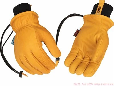 KINCO HydroFlector 9084KWP Wanoga Mens Lined Buffalo Heatkeep Ski Gloves