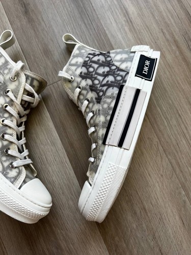 Christian Dior Oblique All Pattern High Top Sneakers Shoes Women's Size 39 - Picture 7 of 22