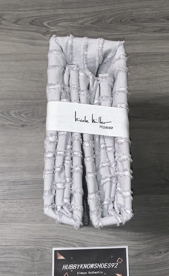 Nuevo Juego de 3 fundas y funda nórdica NICOLE MILLER a rayas grises REINA algodón Foto 4 de 4