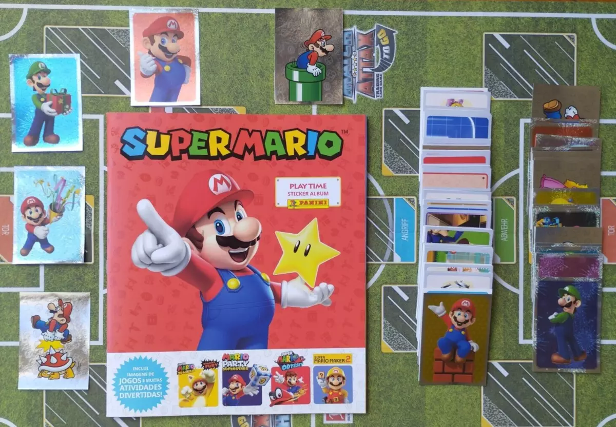 PANINI SUPER MARIO PLAY TIME 2023 FULL COMPLETE ALBUM 176 STICKERS -  PORTUGAL ED