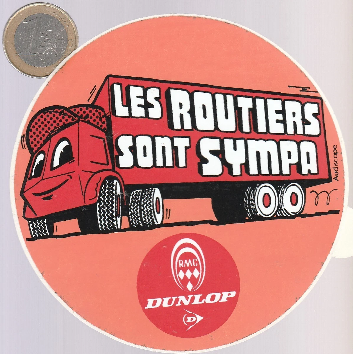 STICKER PIN UP ROUTIER SYMPA CAMION TRUCK VINTAGE MISS MERCEDES PINUP