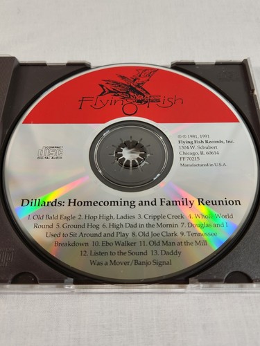 DILLARDS - Homecoming & Family Reunion - CD - Bluegrass Country Rock - Disc NM - Imagen 3 de 5