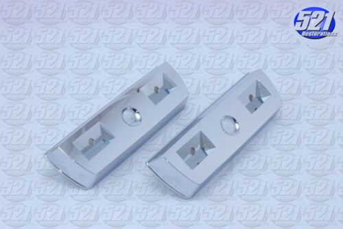 Fits Mopar Front Rear Armrest Bases Pads Blk Chrome Set 68-72 Demon Dart Scamp - Picture 6 of 8