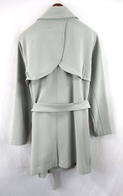 NWT Abercrombie &Fitch Women's Sage Green Trench Coat Size XL