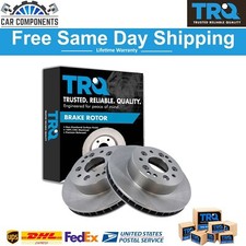 TRQ New Vented Rear Disc Brake Rotors Pair Kit For 1965-1982 Chevrolet Corvette