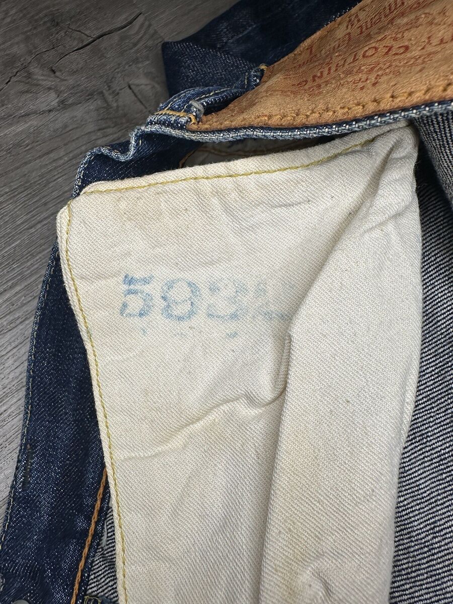Levi's 501 1950s 1960s Selveged Hidden Rivets Big E Jeans Levi's 501 1950s 1960s Selveged Hidden Rivets Big E Jeans