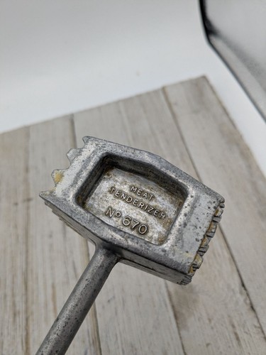Elpo Aluminum #1 Meat Tenderizer Double Textured Sides 8 3/4" Japan - Picture 9 of 9