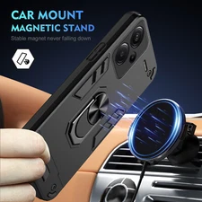 For Redmi and Xiaomi All"Series Shockproof Magnetic Ring Stand Rugged Phone Case