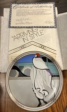Vintage W.S.George Marci McDonald "Arriving in Style" Fine China Art Deco Plate,