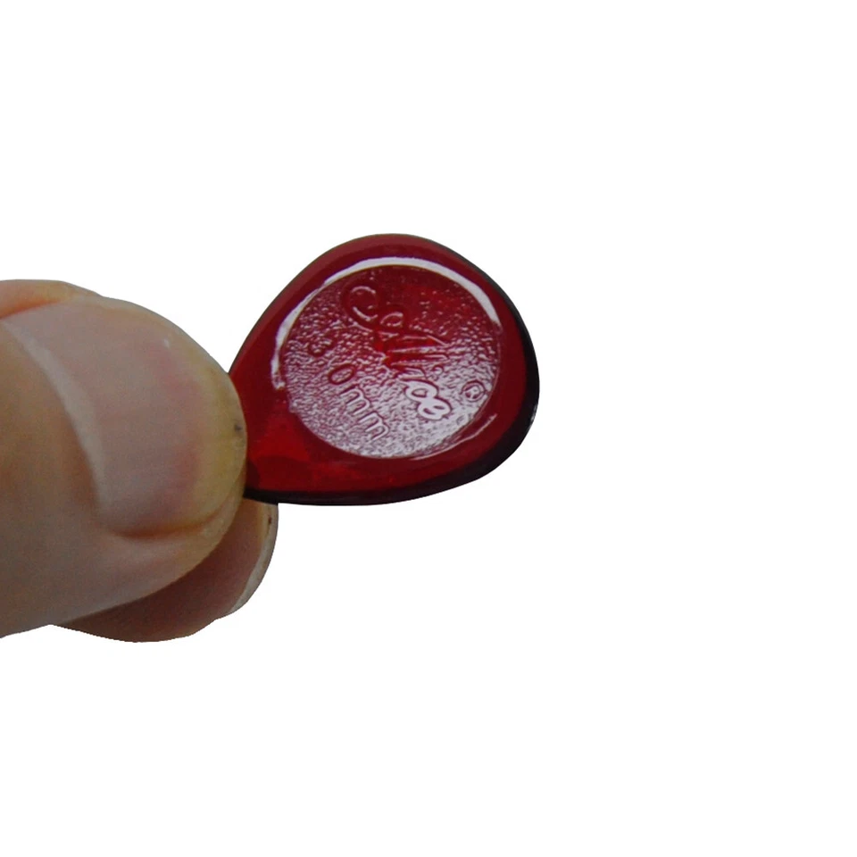 50 piezas Selecciones de guitarra Alice 3 mm pequeñas gota de agua jazz rojas 20x23 mm Foto 3 de 4