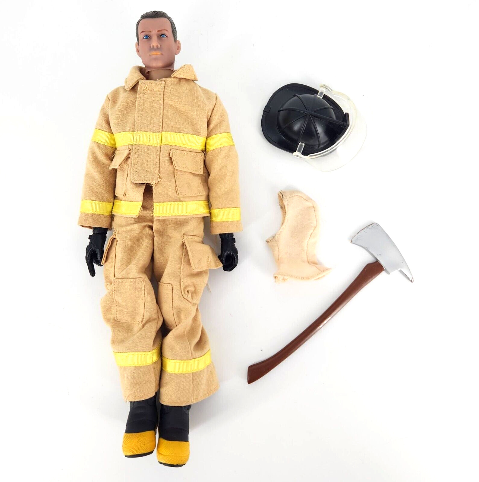 Hasbro GI Joe Search & Rescue Firefighter with Helmet Axe Boots Clothes