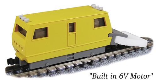 N Scale Tsugawa 9mm Gauge Track Cleaning Car Yellow Super Mini Size Locomotive - Picture 6 of 10