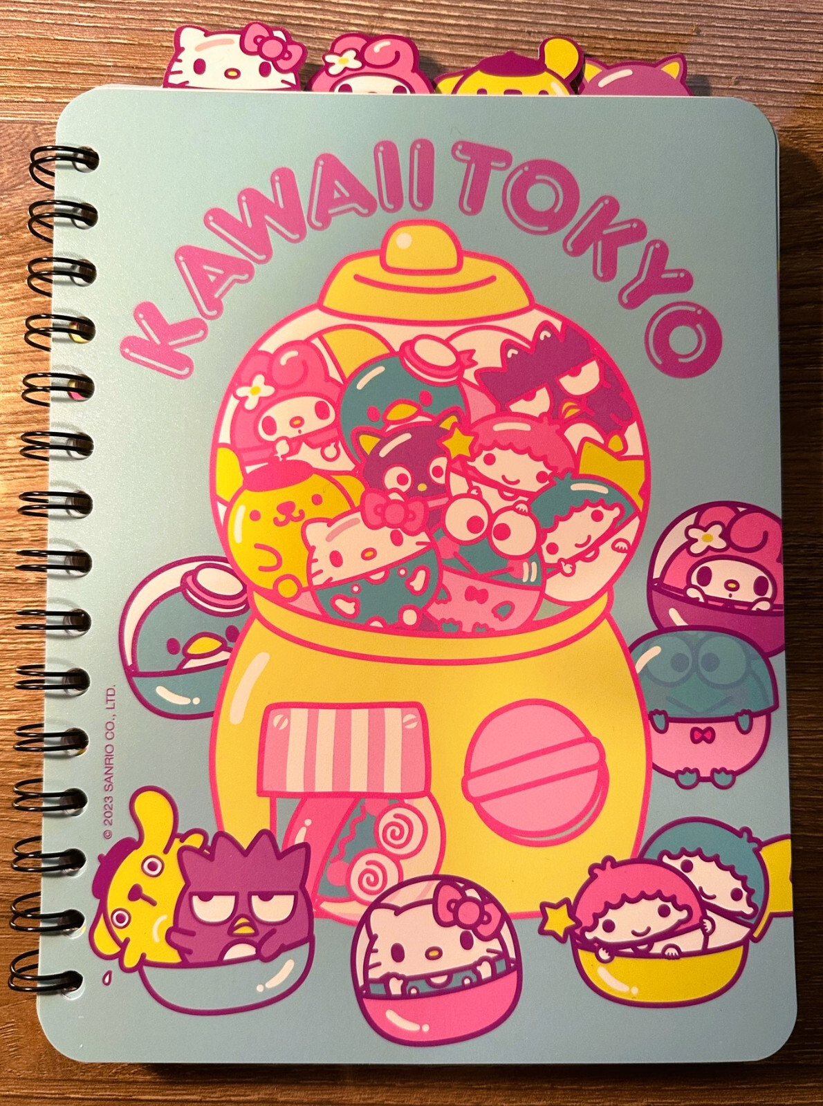 NWT kawaii Tokyo Sanrio characters hello kitty tabbed notebook