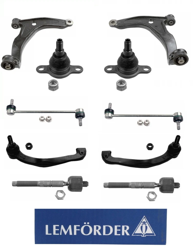 VW T5 BUS KASTEN - LEMFÖRDER QUERLENKER SET 10 TEILIG VORNE VORDERACHSE