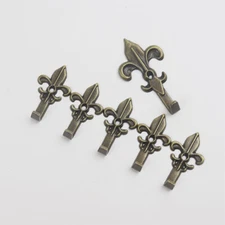 10PCS Hooks 2 Size Wall Decor Hanger Antique Bronze Vintage Home Office Hardware
