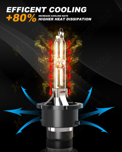 D2R D2C D2S 6000K White Xenon HID Low Beam Fit Socket Headlight Bulbs - Picture 9 of 10