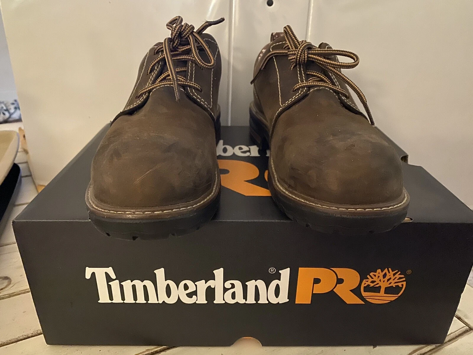 Stivali da lavoro donna Timberland PRO Hightower Oxford punta di sicurezza composita taglia 8 usati