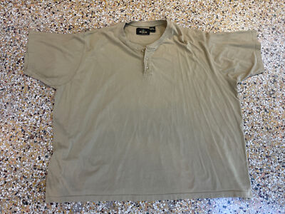 RedHead Brand CO. Men's Polo Shirt Light Khaki color Size 5XL