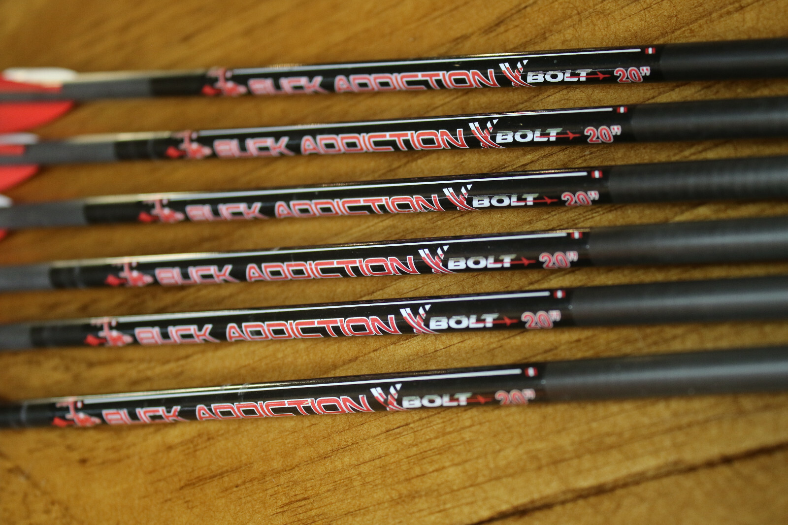 6 VICTORY Crossbow Xbow 20" Bolts Red Lighted Half Moon Arrows BUCK