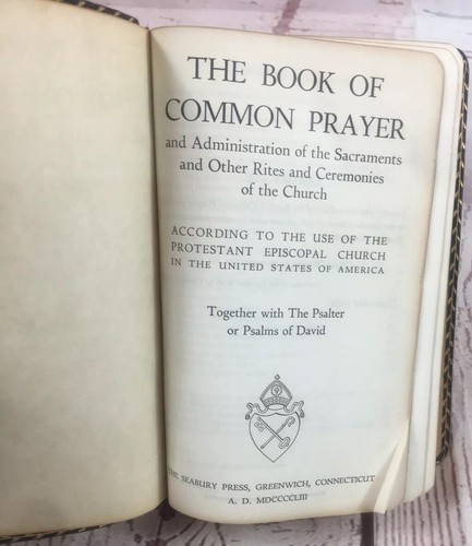 Seabury 1928 Book of Common Prayer BCP Hymnal Protestant Episcopal Leather - Picture 9 of 12