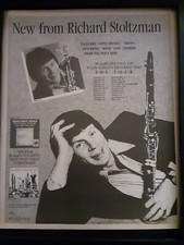 Richard Stoltzman Rare Original Tour Promo Poster Ad Framed!
