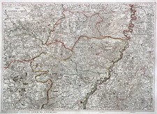Saarland S&uuml;dpfalz Original Kupferstich Landkarte Schneider Weigel 1812