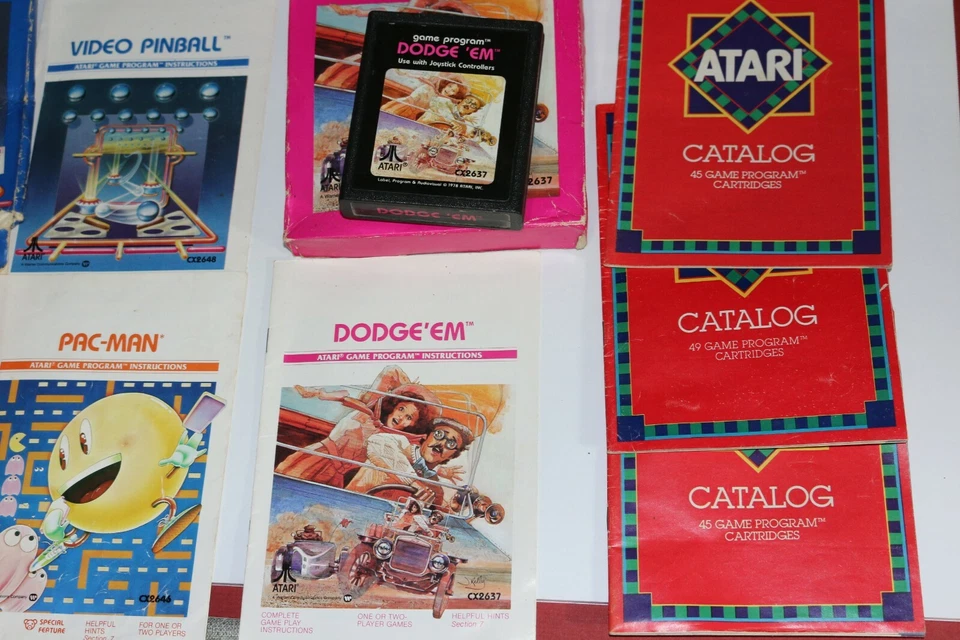 Atari 2600 电子游戏 6 件装带盒和说明 & 7 控制器 — 第 4/4 张图片
