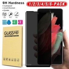 Privacy Glass Screen Protector For Samsung Galaxy S21 S22 S23 Ultra FE S25 S24