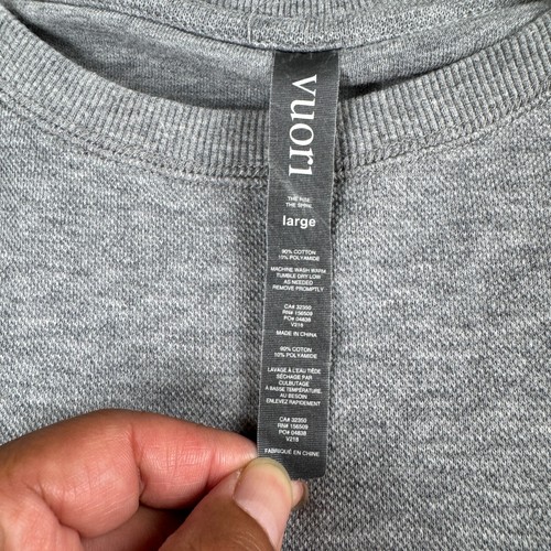 Vuori Jeffreys Sweatshirt Mens Large Gray Pullover Sweater Pocket V218 - Picture 4 of 6