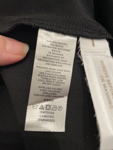 Nuovo con etichetta! COSÌ CARINO! Pantaloni da carriera taglia 10 loft neri con bottoni a pressione ritagliati gamba larga - Foto 5 di 5