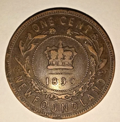 1890 Newfoundland Large Cent — photo from another recent sale