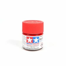 Acrylic Mini X27 Clear Red Tamiya 10ml TAM81527