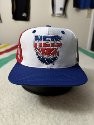 ビンテージ 90s USA バスケットボールキャップ ホワイト/ネイビー vintage navy the game college bar snapback hat cap adult OSFA NWT