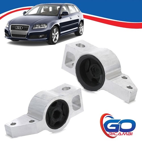 KIT 2 SILENT BLOCK SUPPORTI BRACCI BRACCETTI ANTERIORI AUDI A3 GOLF V VI TOURAN - Foto 2 di 3