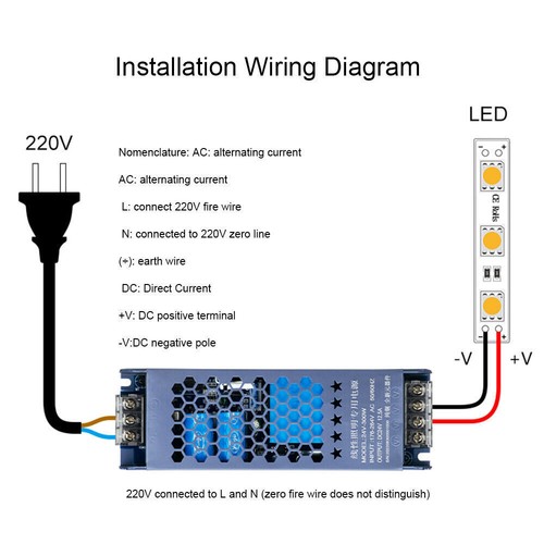 240V to 12/24V Regulated Switch Power Supply LED DC Driver Switching Transformer - Picture 5 of 17