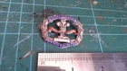 WW2 South Lanchashire Prince of Wales Vols. Silver Enamel Sweetheart Brooch