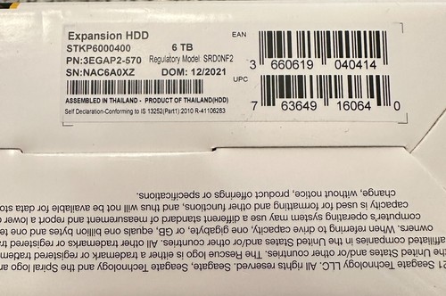 Seagate Expansion 6 TB Desktop External Hard Drive for PC and Mac - Photo 4/5