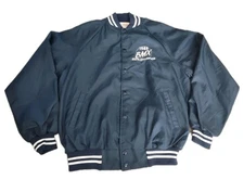 Vtg Satin Bomber Jacket Mens 1988 Michigan BMX State Champion Snap NWOT Sz L