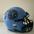 Chris Johnson Signed Titans RAVE Riddell Full Size Replica Helmet w/YDs (SS COA)