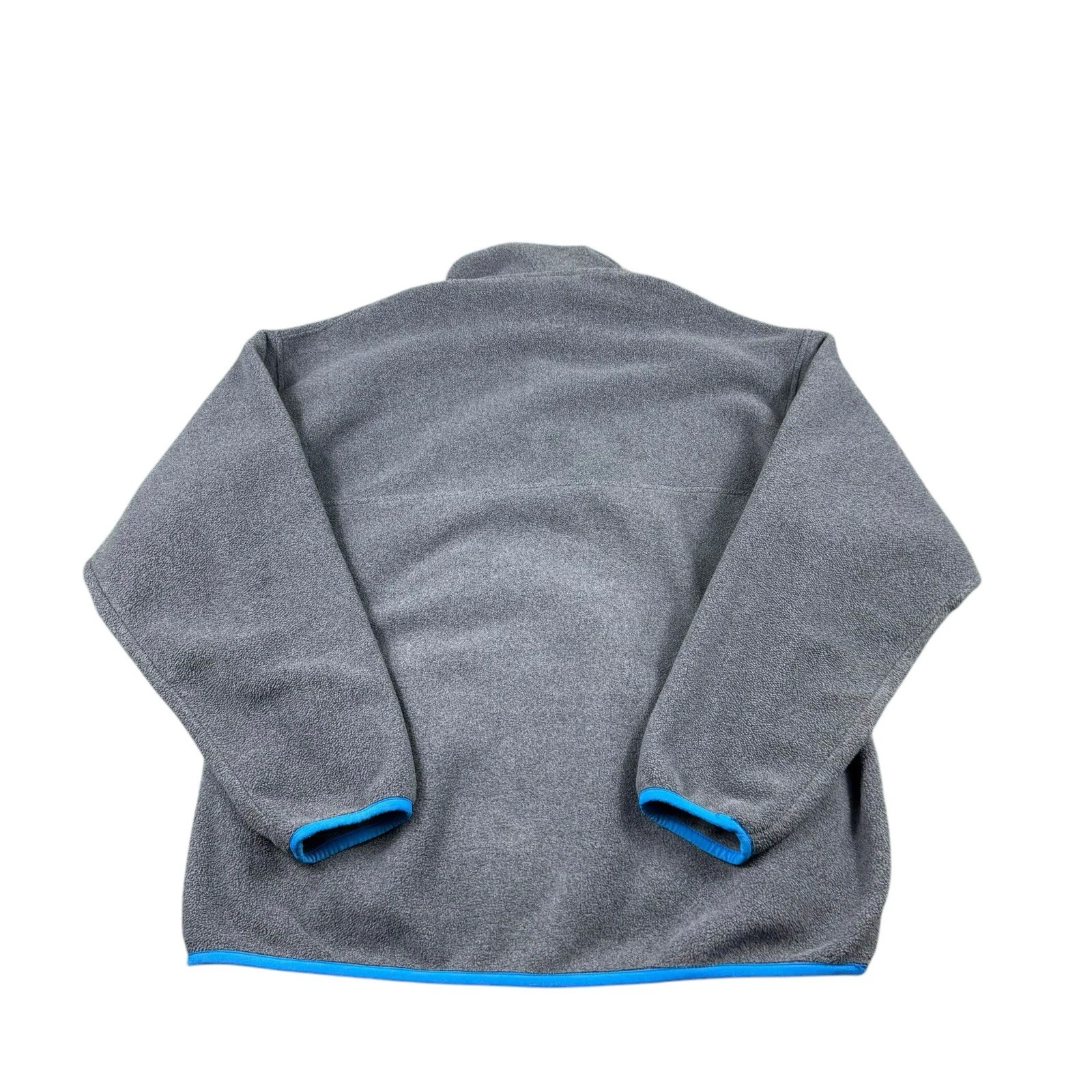 patagonia blue tipped synchilla t snap fleece hoodie
