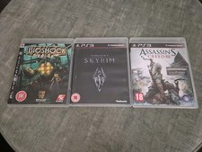 PS3 Game Bundle – Assassin’s Creed III, Skyrim & BioShock – 3 Games