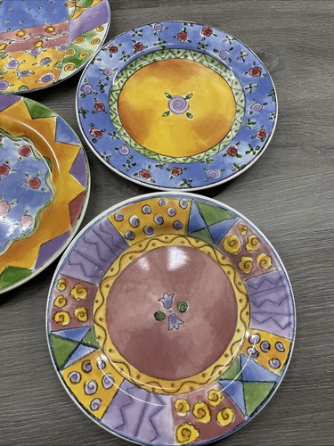 The Sweet Shoppe By Sango Set Of 4 8” Plates 3023 - 3026 - Picture 3 of 6
