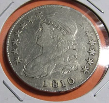 1810 Capped Bust Half Dollar 50c #151 - AU